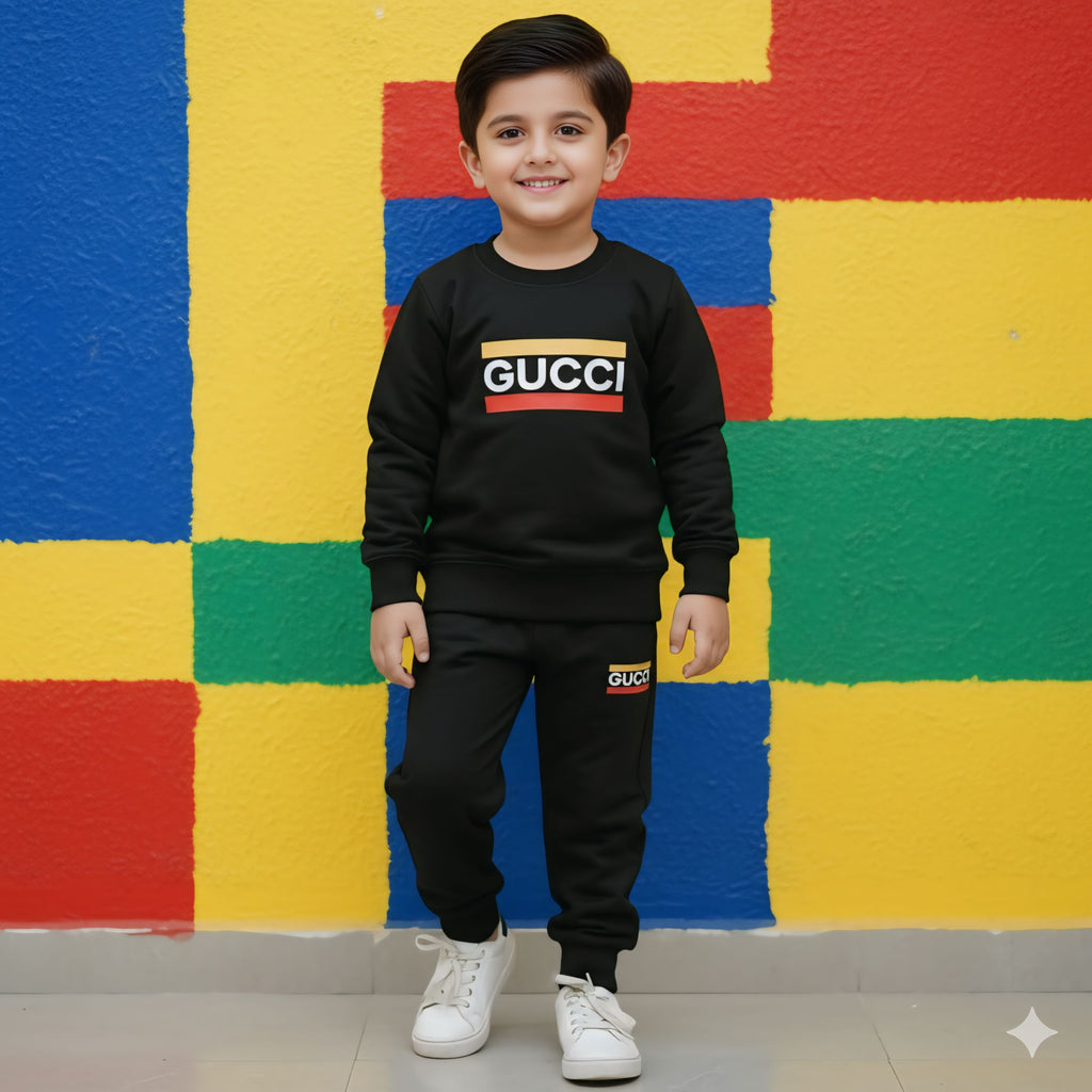 Black Lycra Denim Tracksuits