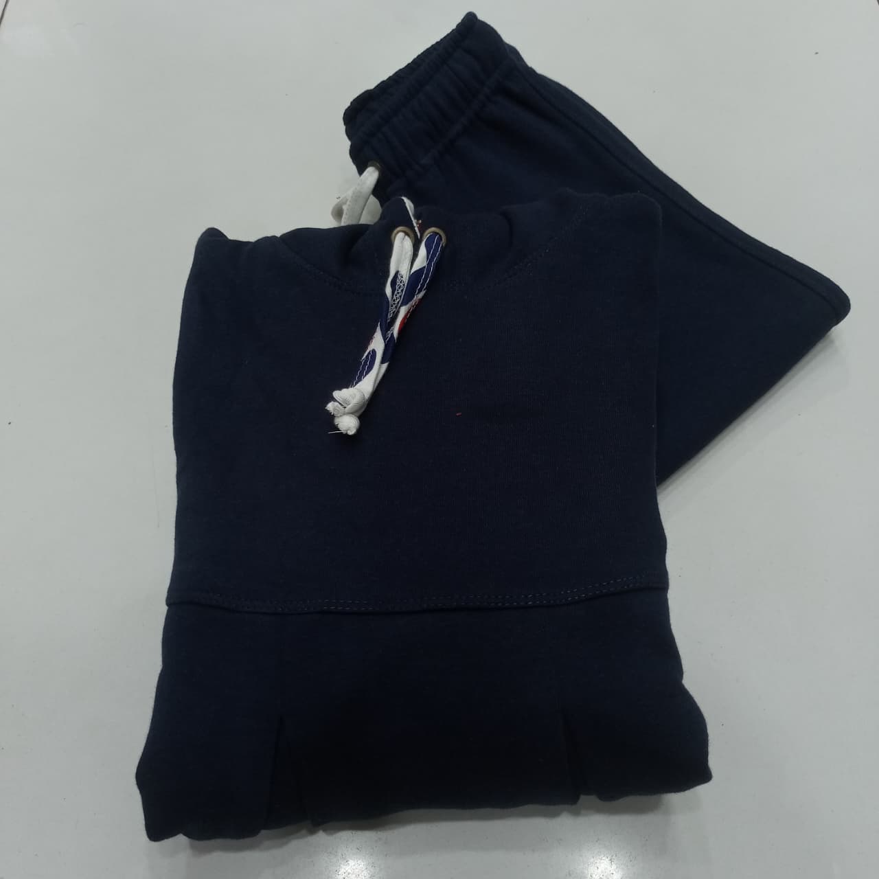 Navy Fleece Frock Dress