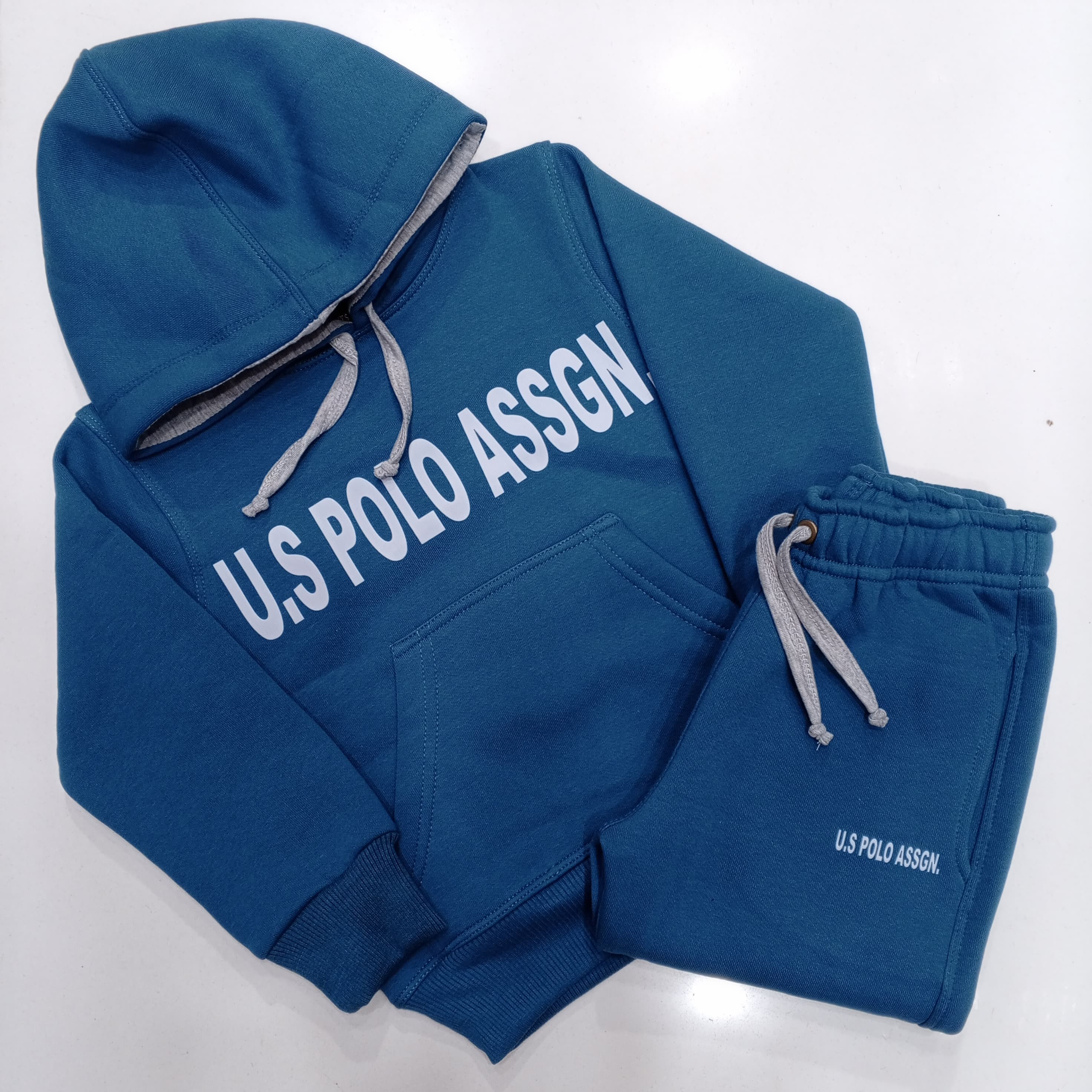Sea Blue Hoodies Tracksuits