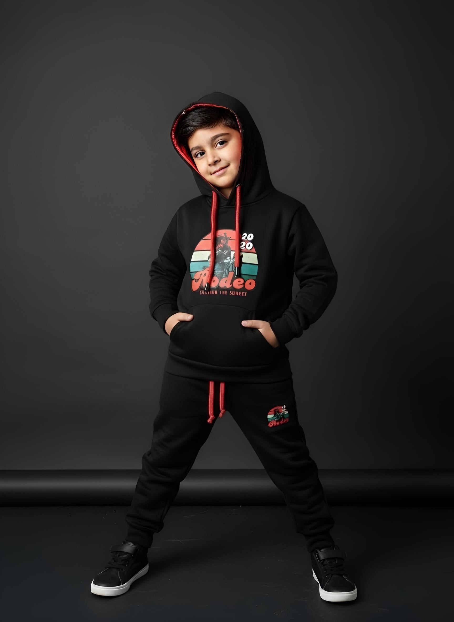 Rodeo Black Hoodies Tracksuits