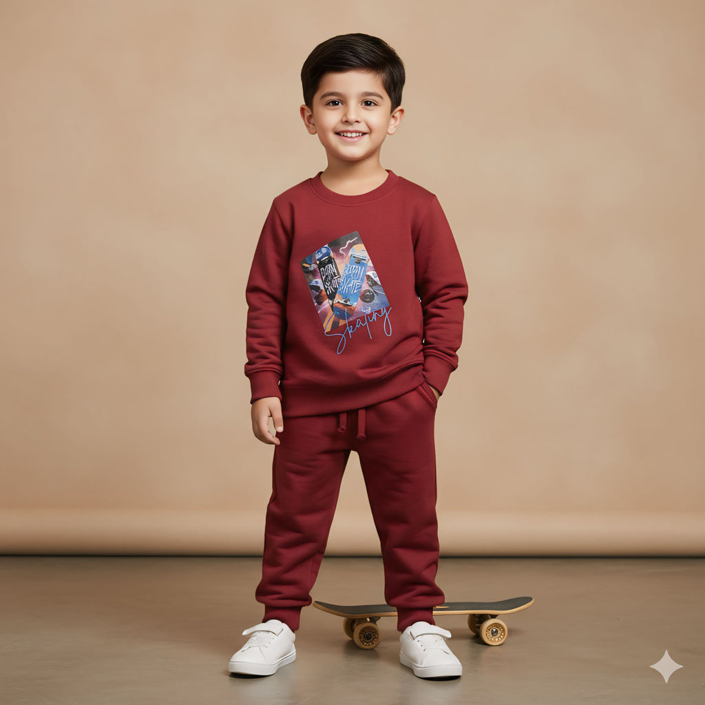 Maroon Skating Tracksuits