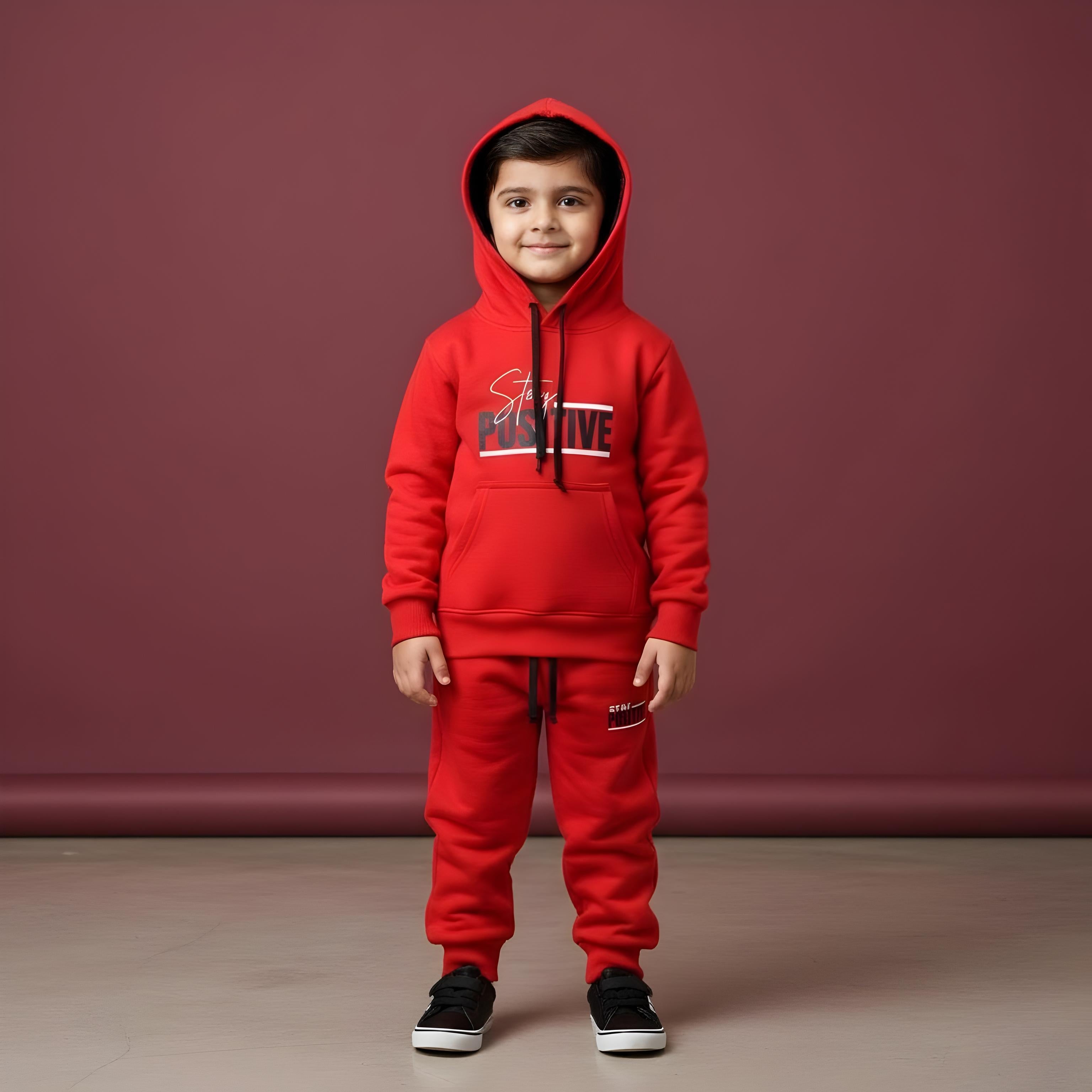 Red. Hoodies Tracksuits