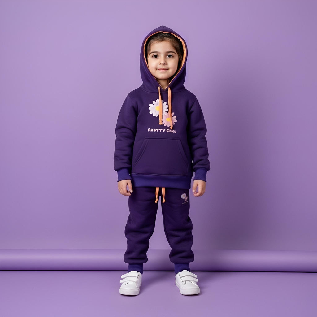 Dark Purple Hoodies Tracksuits