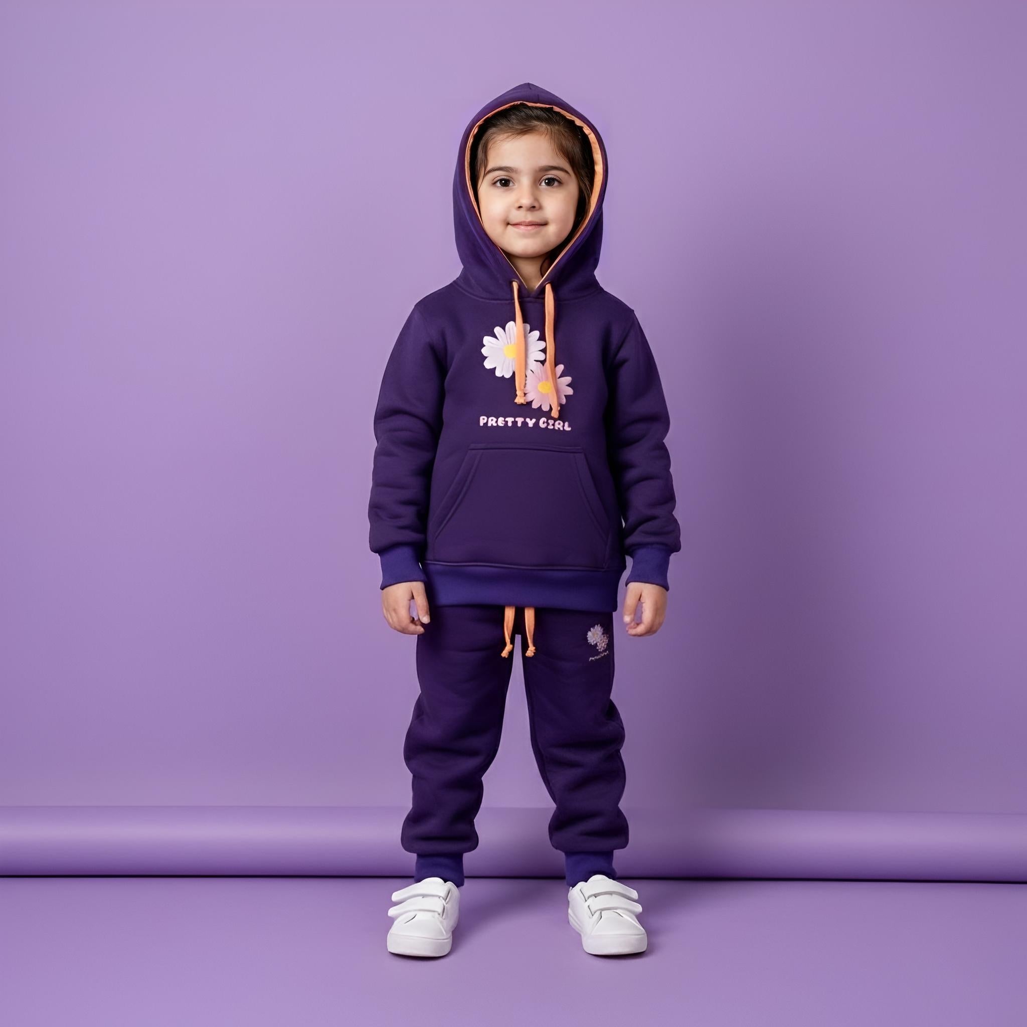 Dark Purple Hoodies Tracksuits