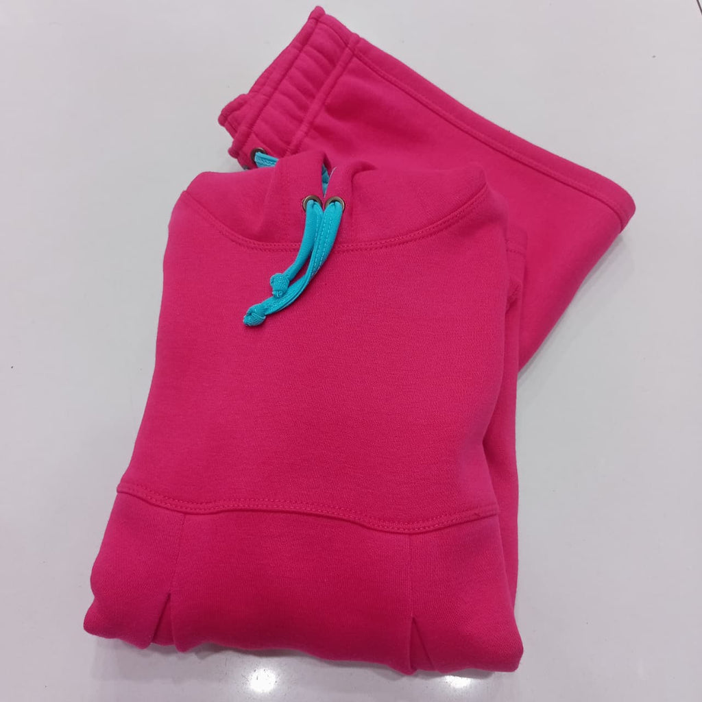 Fushia Fleece Frock Dress